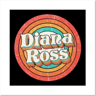 Diana Proud Name - Vintage Grunge Style Posters and Art